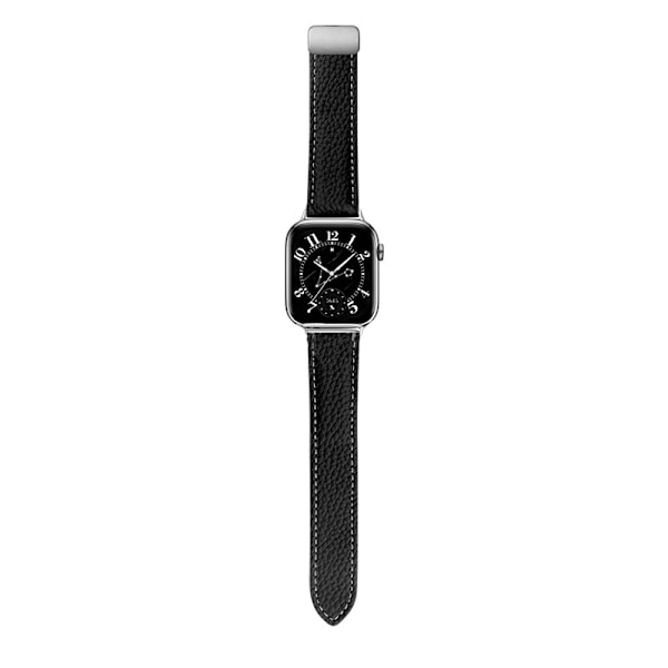 Armband i äkta läder för Honor Watch 5 Svart