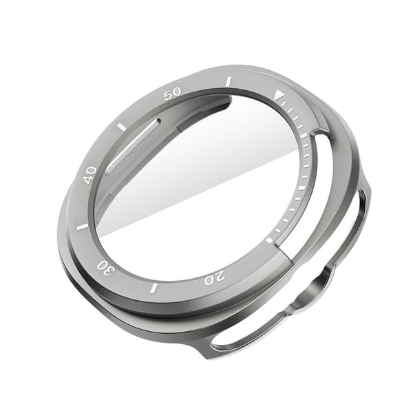 Hålig Skala PC Skyddsfodral kompatibelt med Samsung Watch8 - Grå