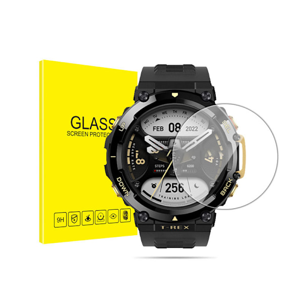 Skærmbeskytter i hærdet glas til Smartwatch (2-pack) Amazfit T-Rex 2