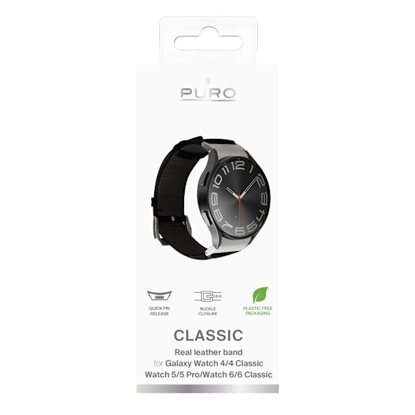 Galaxy Watch4/4 Classic/5/5 Pro/6/6 Classic/7 CLASSIC, black