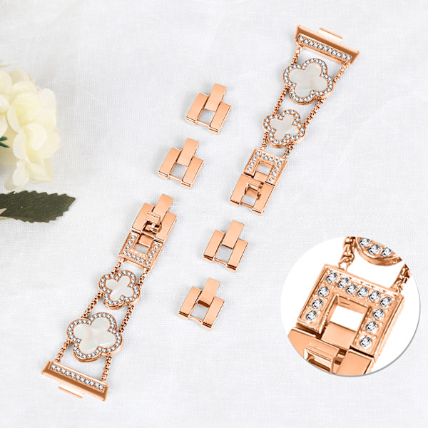 Huawei Fit 3 Clover Chain Strap Rose guld