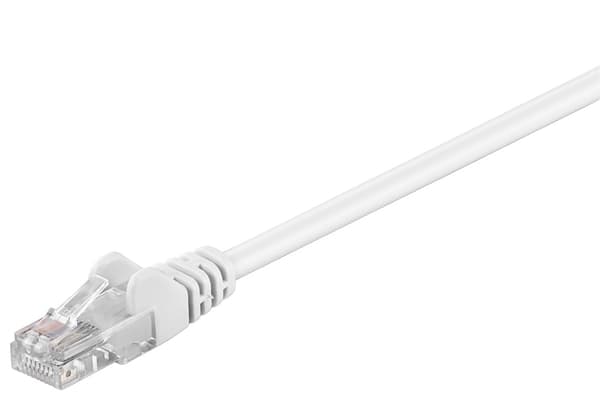 Netværkskabel CAT 5e, U/UTP, hvid, 20 m