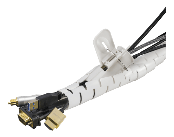 Nylon wire tube, 25mm diameter tool included, 20m, white