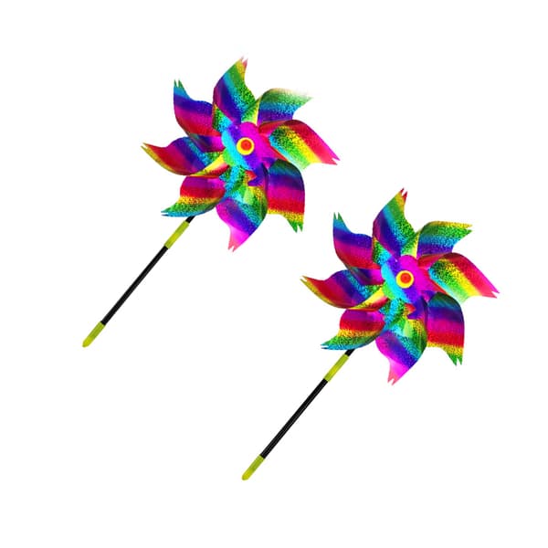 Fugleafvisende Vindmølle 8 Blade Gradient Color 10 Pakke