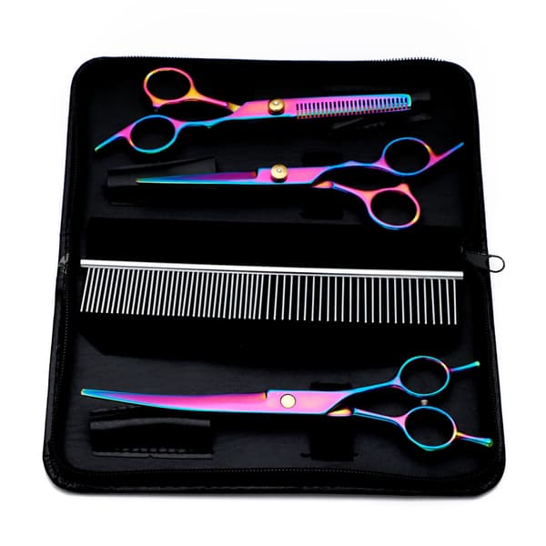 Professionel kæledyrsaksesæt 4 stk MultiColor MultiColor