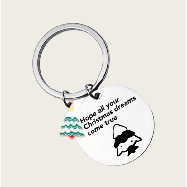 Christmas Tree Bell Keychain - Festlig julegave model 1