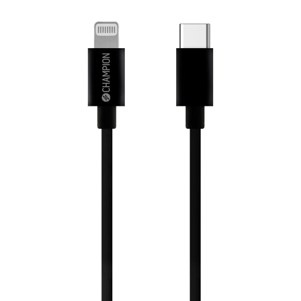 Champion USB-C till Lightning Kabel 2m Svart