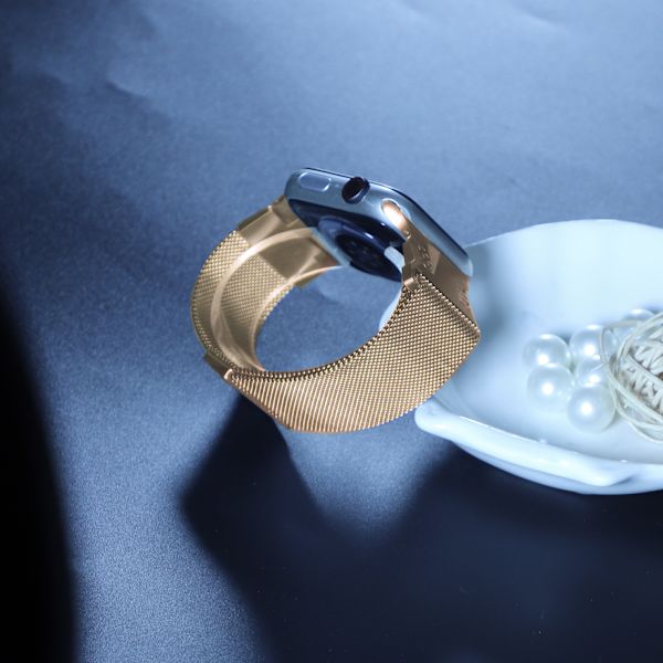 Rustfrit stålurrem til Apple Watch 42/44/45/49 mm Rose guld