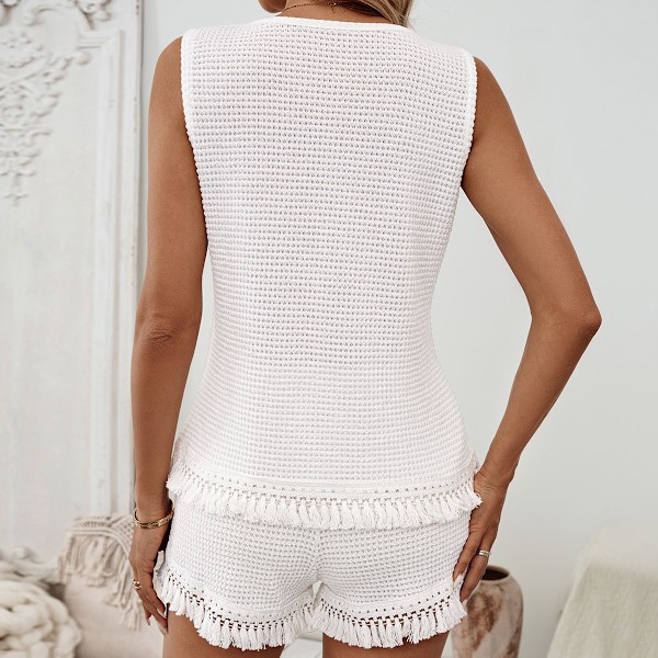 Lounge-set i plusstorlek, avslappnad topp och shorts S