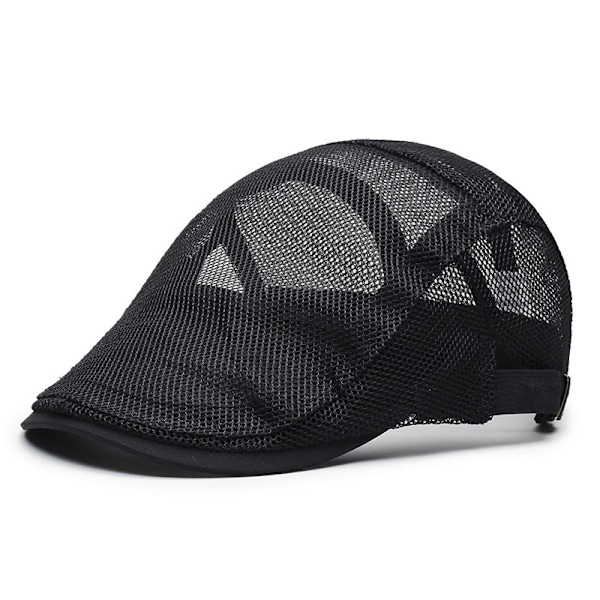 Stilfuld Sommer Mesh Solskærm Baseball Kasket Sort