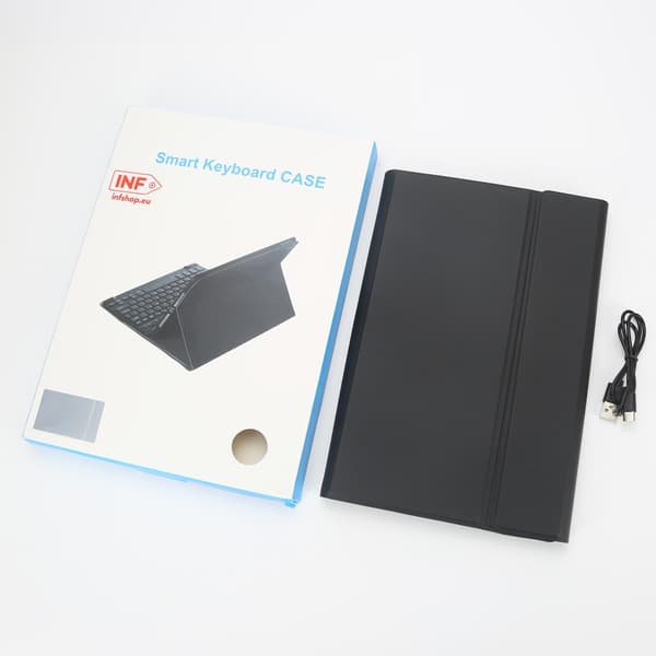 Sort Bluetooth-tastatur etui til Lenovo M10 Plus 10,3-tommer