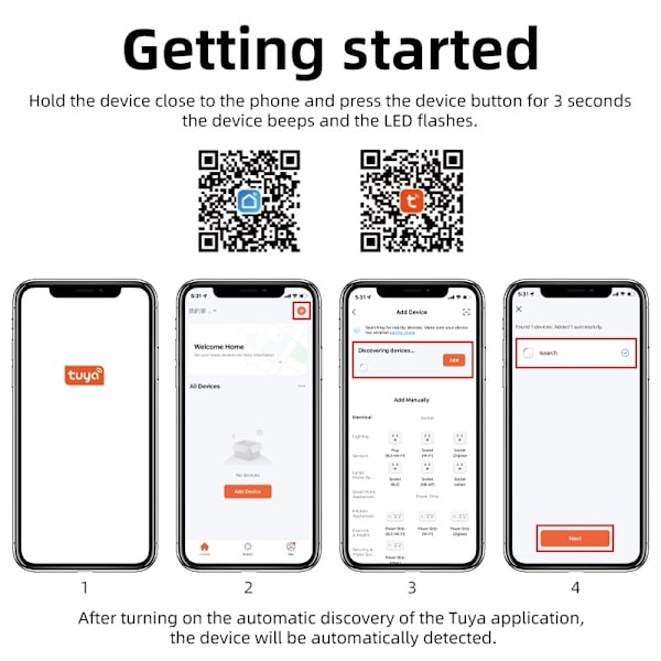 Blå Bluetooth Anti-Tab Tracker - Mist aldrig dine værdigenstande igen! Kompatibel med iOS og Android