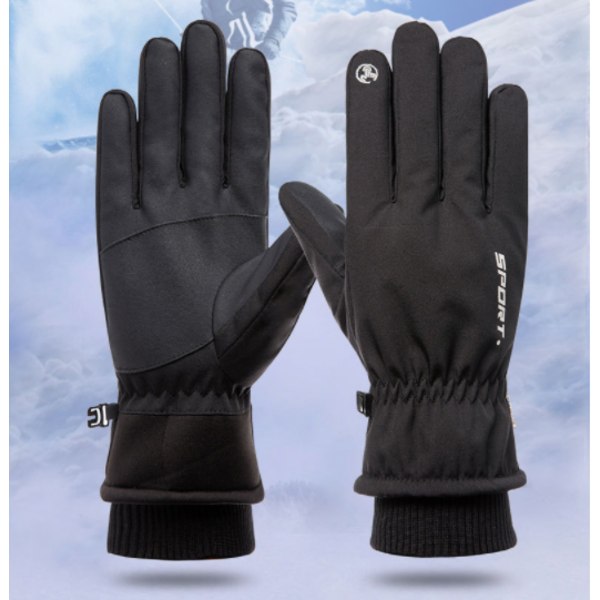 Touchvantar handskar för pekskärm vattentät Svart (M)