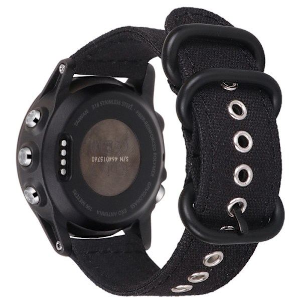 Quick Release Canvas urrem til Garmin Fenix 6/7/7X Pro 22 mm