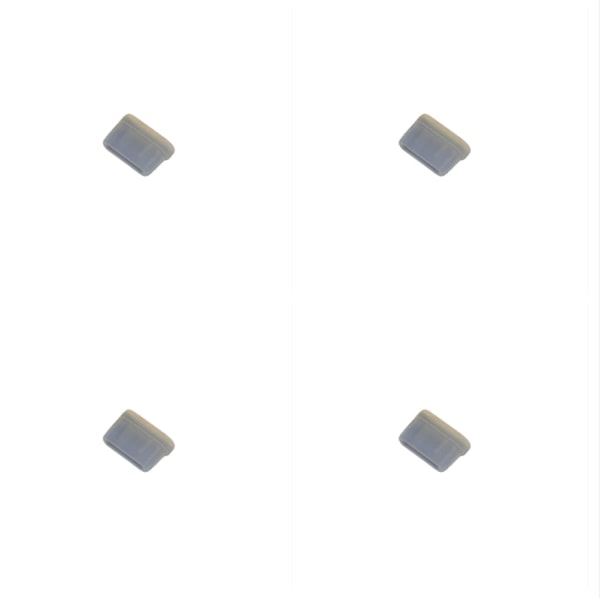 Dammskydd för USB-C-portar, 4-pack Transparent