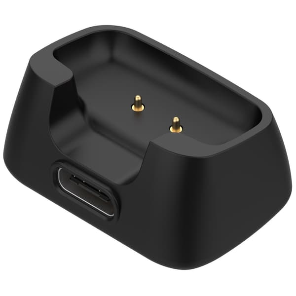 DJI Mic Mini opladningsdock magnetisk opladningsbase kompatibel med DJI Mic Mini transmitter til rejse og studie, ABS sort, 5V 150mA kompakt erstatnin