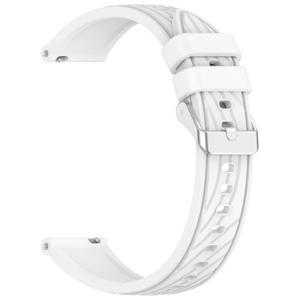 Snyggt silikonarmband för Huawei GT5/GT5 Pro - 18mm Vit