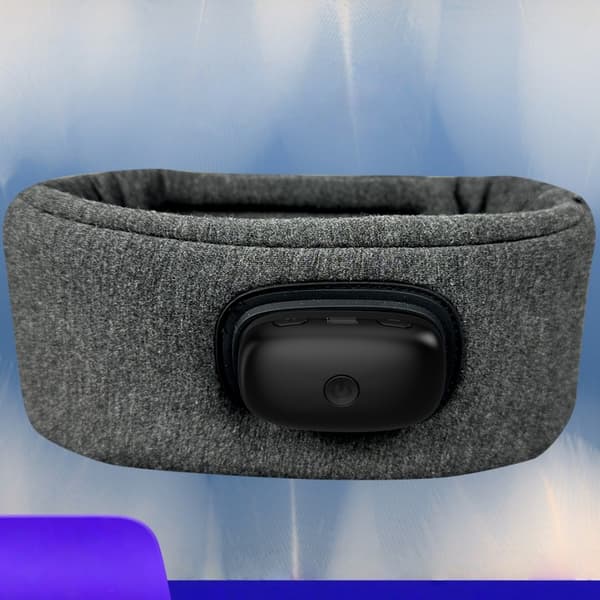 Uppvärmd Bluetooth Musik Sovmask - Temperaturkontroll & 360° Ljusblockering för Optimal Avkoppling