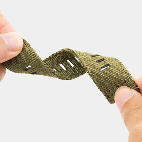 Nylon urrem til Garmin Forerunner 255/265/245 Smartwatch Grøn M