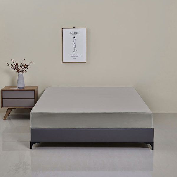 Vattentätt madrasskydd Madrassöverdrag Grå 100x200x30 cm
