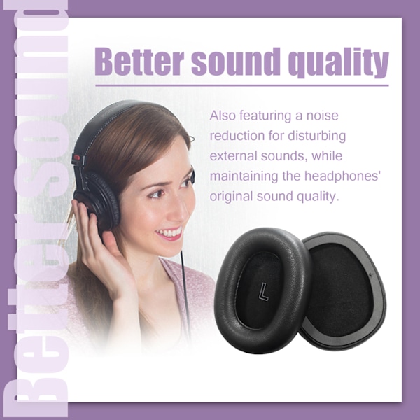 B&O Beoplay H95 lampaannahkaiset korvatyynyt 1 pari Musta