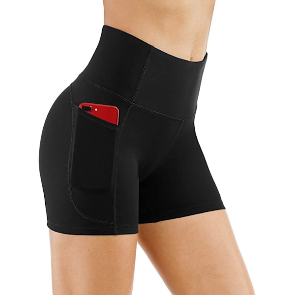 Kompressioshortsit - Täydelliset joogaan ja treenaamiseen Musta XL