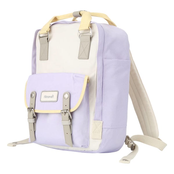 Himawari 194L 14" kannettavan tietokoneen reppu (violetti ja hiekka)