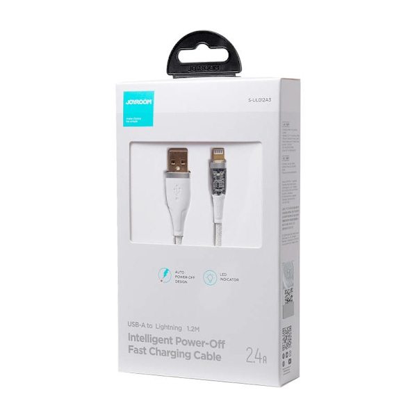 Kabel till USB-A / Lightning / 2,4A / 1,2m Joyroom S-UL012A3 (vit)