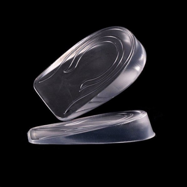 Herre Model Silikone Invisible Heightening indlægssåler 1 Par Gennemsigtig Inner height increase: 2 cm