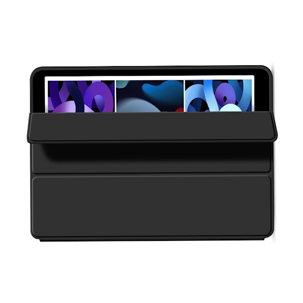 Tyylikäs musta kolmitaitteinen kotelo iPadille iPad Mini 6