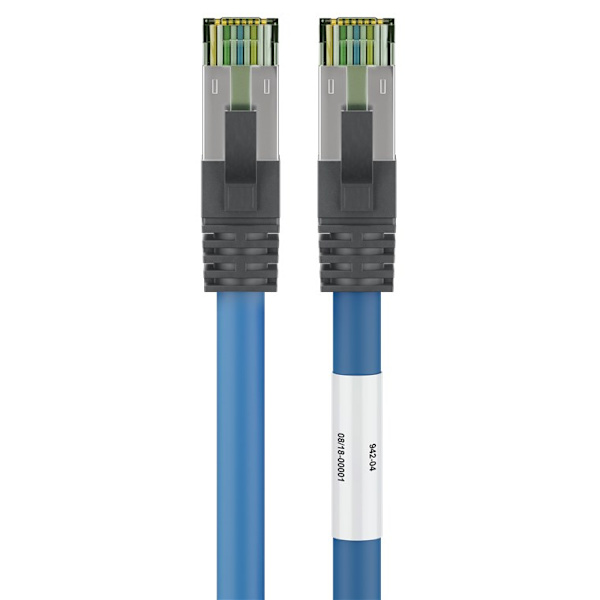 CAT 8.1 Patchkabel, S/FTP (PiMF), blå