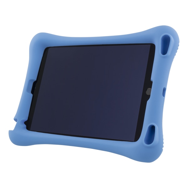 Silicone case, for all 10.2"-10.5" iPads, stand, blue