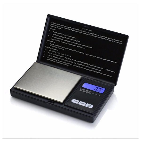 INF Digitalvåg smycken / guld / kaffe 0.01 g - 200 g
