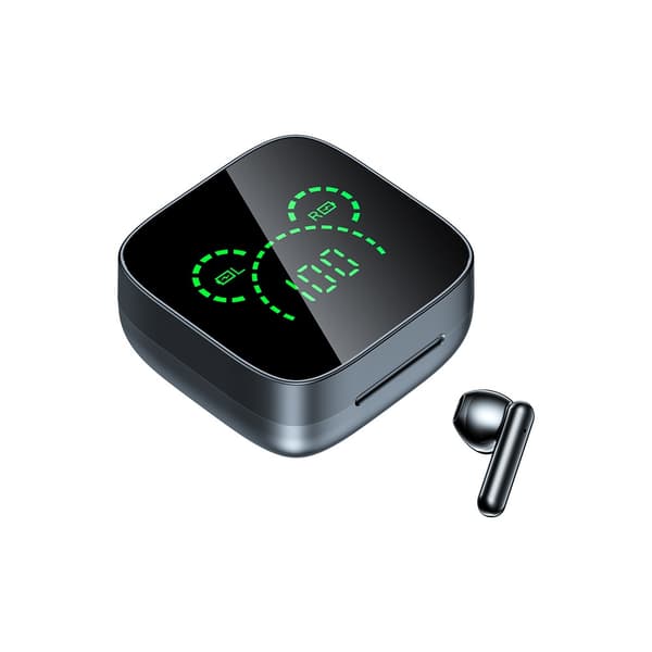 Sort Bluetooth 5.3 TWS Trådløse Ørepropper - Lav Latens, Støjreduktion, Kompatibel med Android, iOS, Windows
