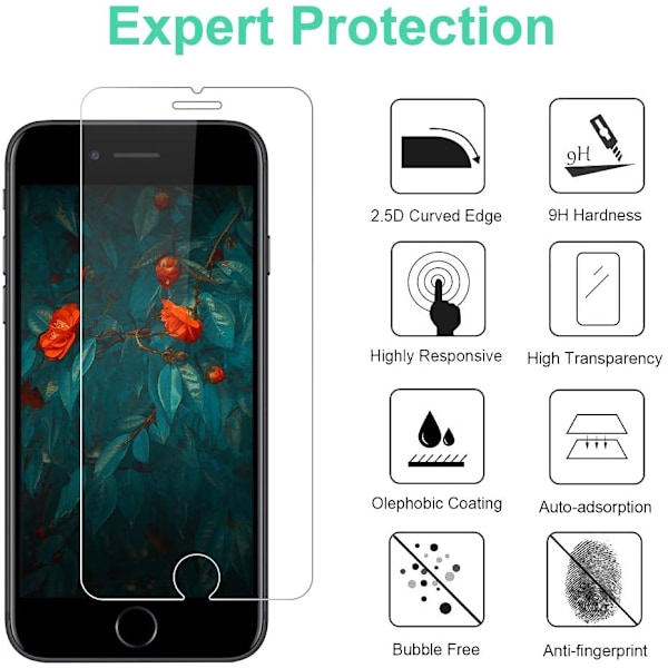 INF Skärmskydd iPhone SE(2020 & 2022) Härdat glas 2-pack