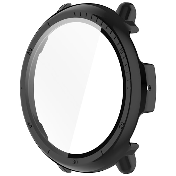 Amazfit Active2 beskyttelsesetui med integreret skærmbeskytter Sort