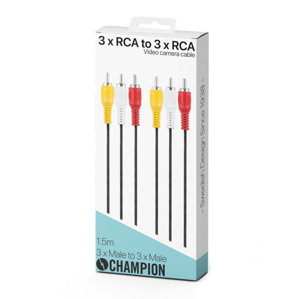 Champion 3 RCA - 3 RCA Hane-Hane 1.5m