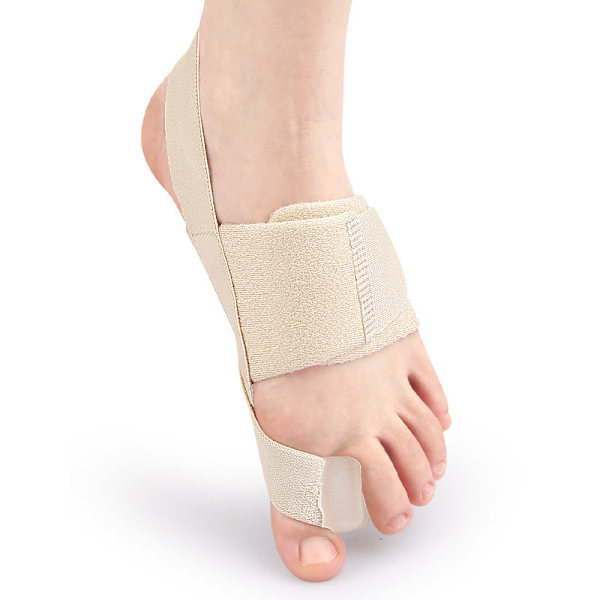 Fotvalvsstöd med tåseparator och stötdämpande metatarsal inläggssula Beige L