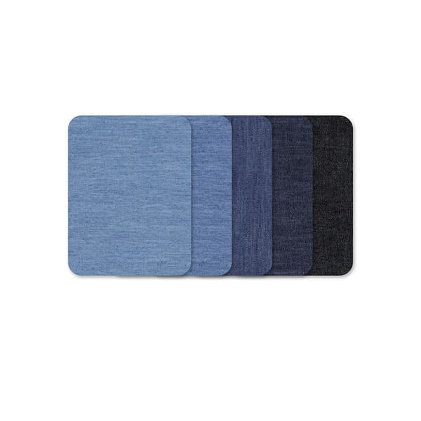Iron-on Denim Patches, Broderede Patches rectangle