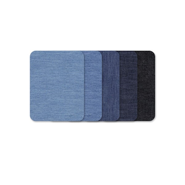 Iron-on Denim Patches, Broderede Patches rektangel