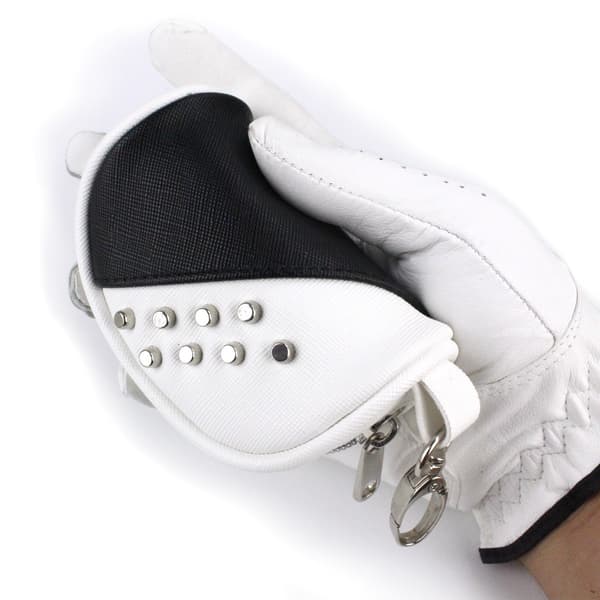 Premium PU Läder Golf Putter Skydd - Halvmåne Design med Magnetisk Stängning