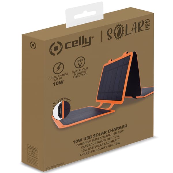 Bærbar solcelleoplader 10W IP67