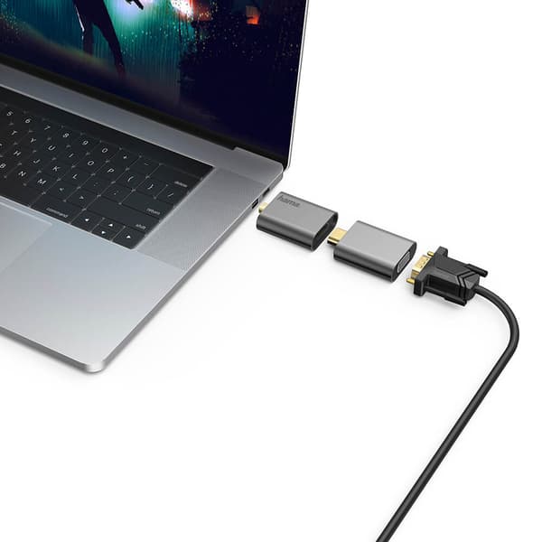 Video Adapter Set 6in1 USB-C Mini-DisplayPort HDMI VGA