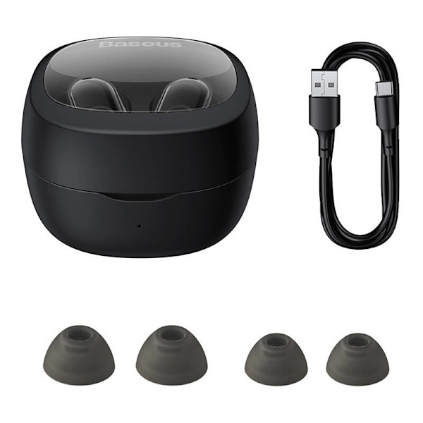 Trådløse hovedtelefoner Baseus Bowie WM02 TWS, Bluetooth 5.0 (sort) OS