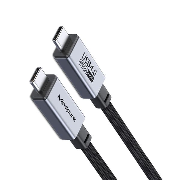 USB4 USB-C til USB-C-kabel med 40 Gbps, 240 W PD3.1 og 8K ved 60 Hz, 1/2 m 2 m 2 m