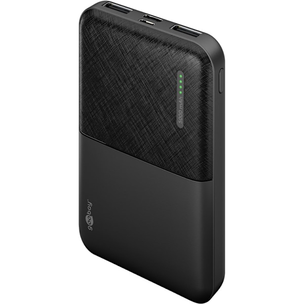 Powerbank 5.000 mAh Svart