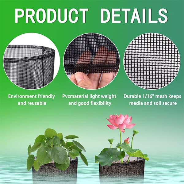 Mesh Vandplante Potte - Sæt med 4 til Vandhaver Round shape