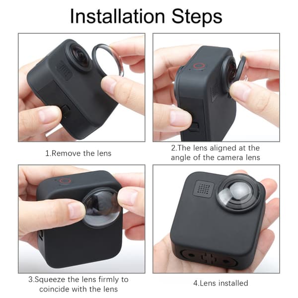 Linsebeskytter til GoPro Max, 2-pak