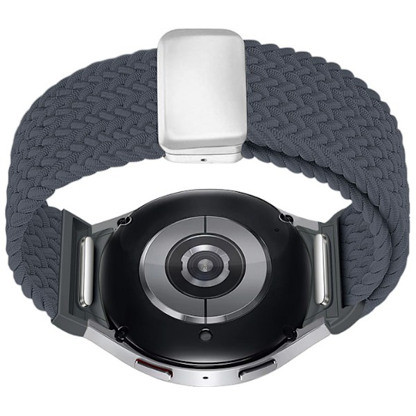 Nylonrem til Samsung Galaxy Watch 7 - Hurtigudløser Mørkegrå