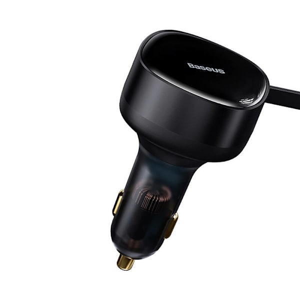Billaddare Baseus Njutning med kabel USB-C + Lightning 3A, 30W (svart)